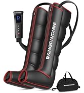 KingPavonini Leg Compression Massager for Circulation, Professional Air Compression Boots, Sequen...
