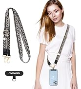 MoKo Universal Phone Lanyard, Braided Adjustable Cell Phone Crossbody Strap Detachable Women & Me...