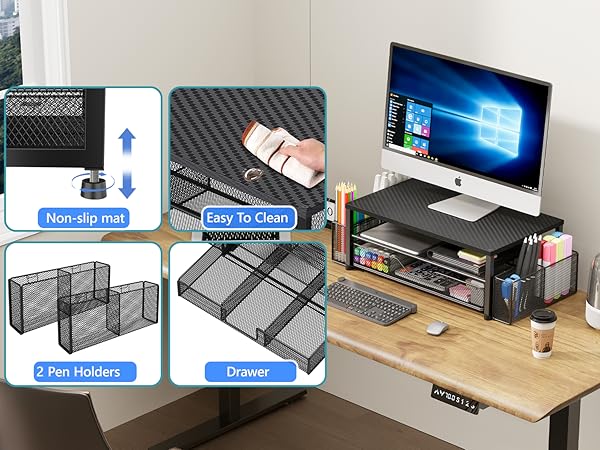 monitor stand for desk organizers and accessories computer stand riser office organization desktop