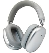 Anjetsun ANC Wireless Over Ear Headphones with Mic & Touch Control,Stylish Metal Design,80H Playt...