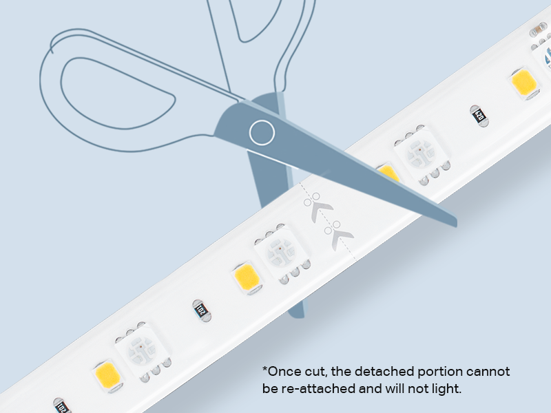 Fit To Any Location With 16.4 Ft. Of Cuttable Length