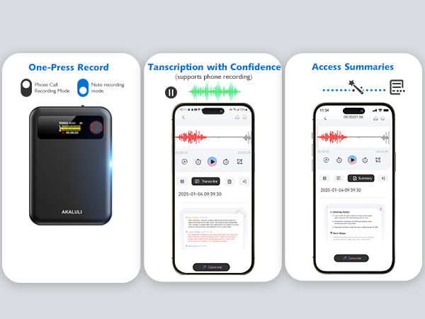 Smart ai voice recorder
