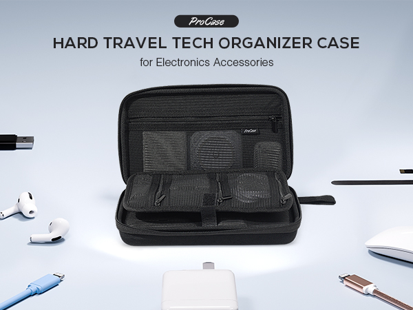 Hard Travel Electronic Organizer Case