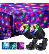Rechargeable Disco Ball Lights Party Lights, Disco Ball Light Strobe Light Sound Activated LED Li...