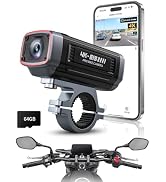 AKEEYO 710Pro EIS Motorcycle Camera with 2K 60FPS, 4K 30FPS 8MP WiFi Dash Cam, IP66 Waterproof, 1...