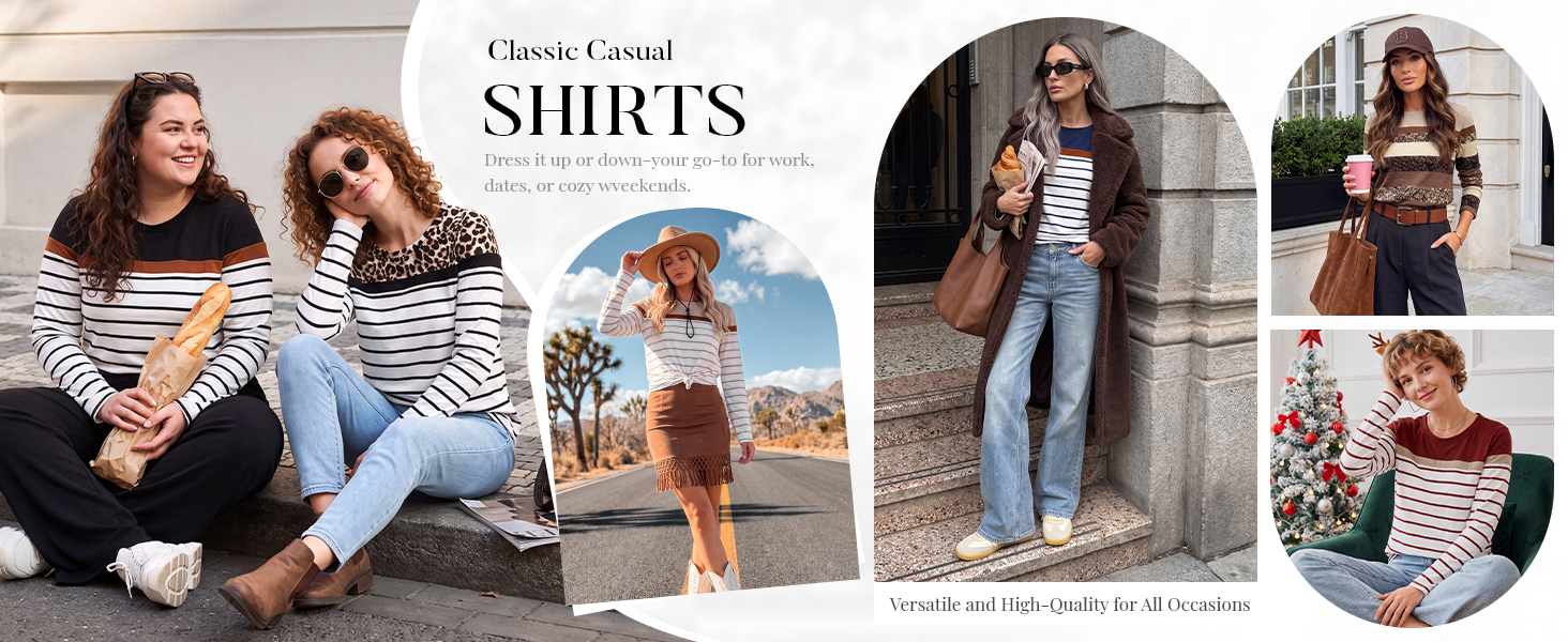 Long Sleeve Shirts for Women Fall Fashion Outfits