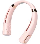 QYKCGQ Portable Neck Fan, Hands-Free Bladeless Fan, 5 Speeds, 4000 mAh Battery Powered Wearable P...