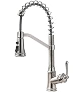 Cenosa Kitchen Faucet with Pull Down Sprayer, Kitchen Sink Faucet with Single Handle Lever Spring...