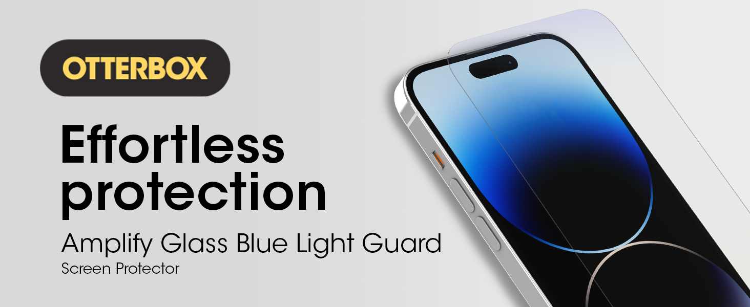 blue light screen protector,screen cover,iPhone 14 screen, otterbox amplify screen protector