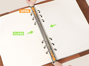 leather a5 binder 6 ring planner dividers a5 binder notebook a5 planner binder refillable notebook