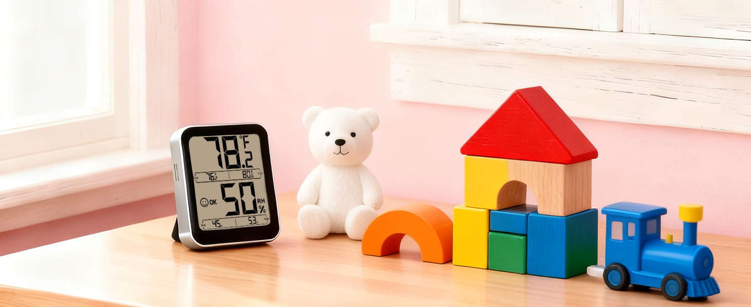 thermometer and humidity gauge for baby room