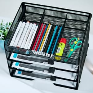 desktop organizer with drawers