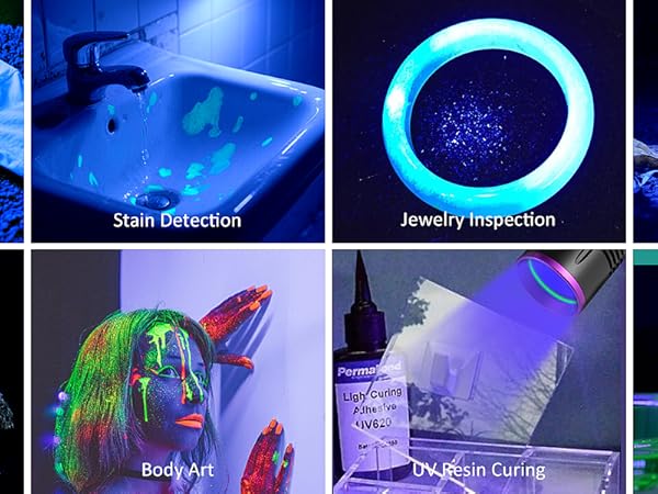 uv flashlight rechargeable