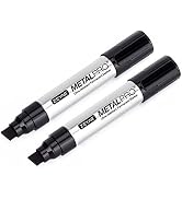 ZEYAR Permanent Marker Pens, JUMBO Size, Aluminum Barrel, Set of 2, Premium Waterproof & Smear Pr...