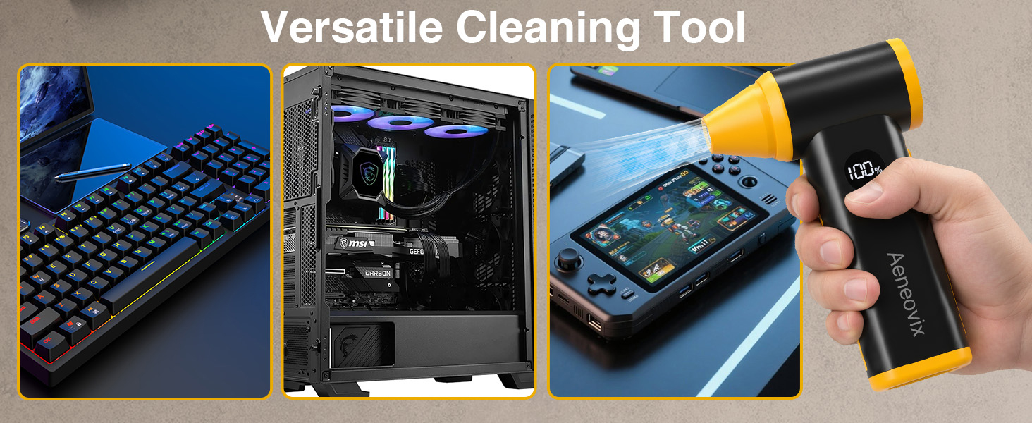 electric compressed air duster powerful air duster cordless air duster