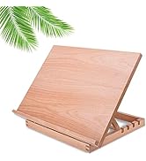 Tabletop Easel A3 Painting Easel with Smooth Surface, Adjustable Angle Art Easel for Artists, Chi...