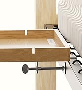 BedShelfie Wood Bedside Shelf for Bunk Bed & Top Bunk, College Dorm Room Essentials, Loft Nightst...
