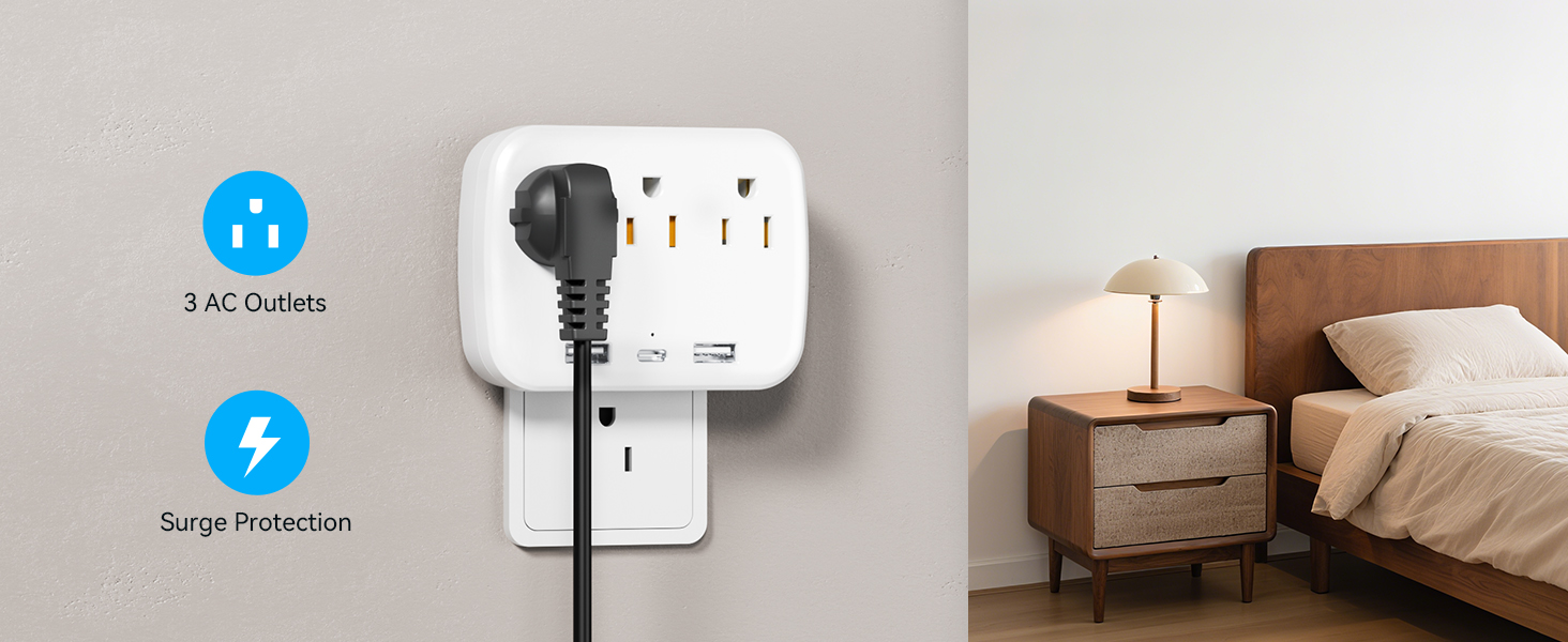 multi plug wall outlet