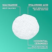 facial cleanser, ceramides, niacinamide