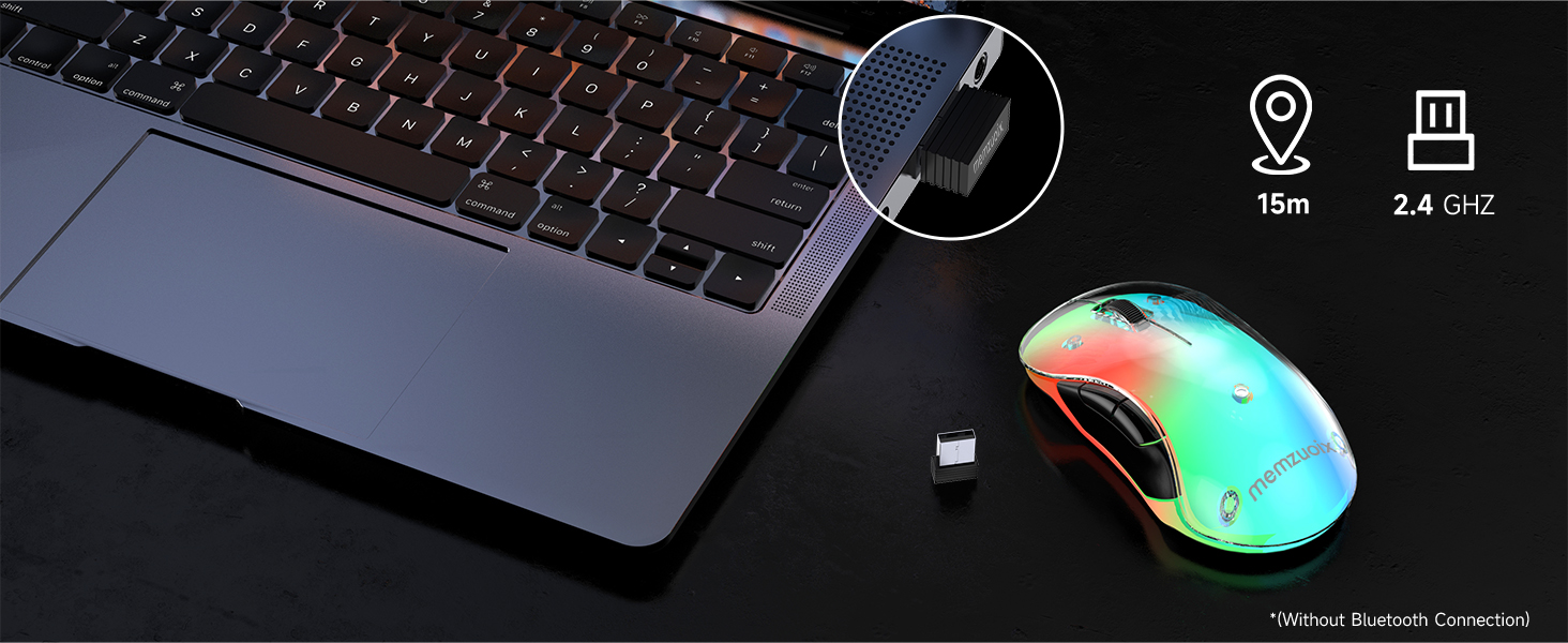 LED rechargeble wireless mouse