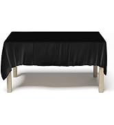 Nouvelle Legende Tablecloth - Commercial Grade 52 in. by 114 in. Black