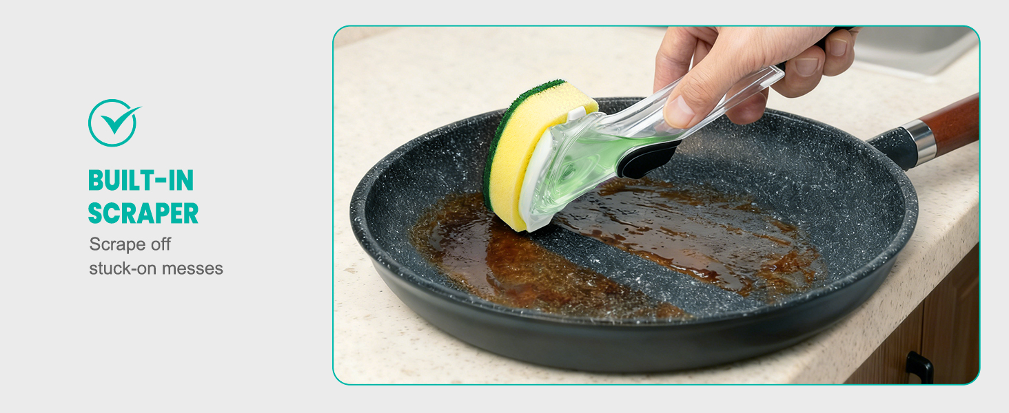 non scratch dish wand with handle cleaning soap control dishwand refills 5
