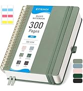 EMSHOI Lined Spiral Journal Notebook A4, 300 Numbered Pages, College Ruled Notebook, 8.27" x 11.2...