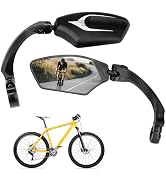 KEMIMOTO Bike Mirror 2 PCS, Wide-Angle HD Rearview Mirror for Bicycle Handlebars, 360° Adjustable...