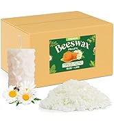 NORVENCE Beeswax Pellets 10LB, Pure & Natural White Beeswax for Candle Making, DIY Skin Care, Lip...