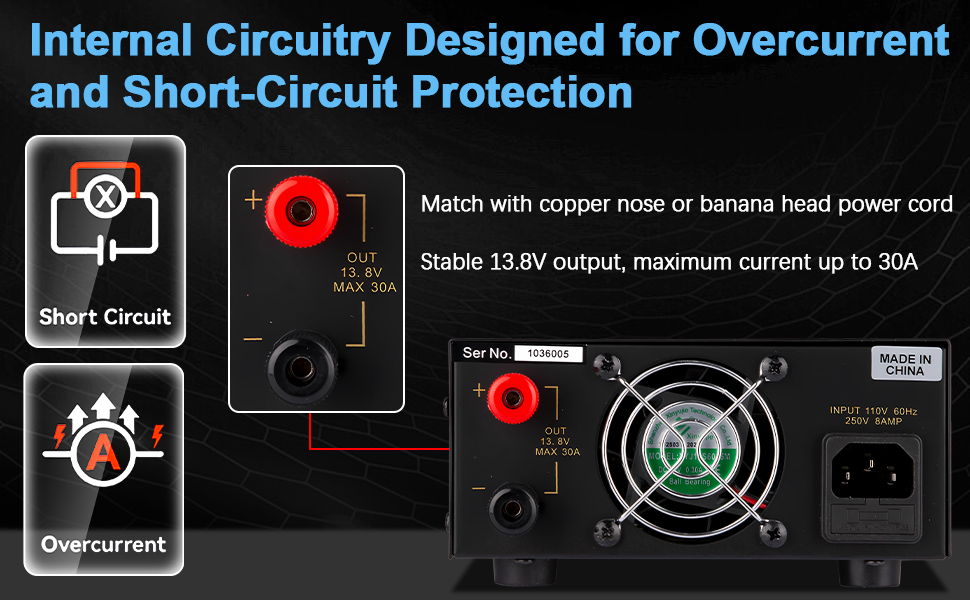 Bench power supply overcurret
