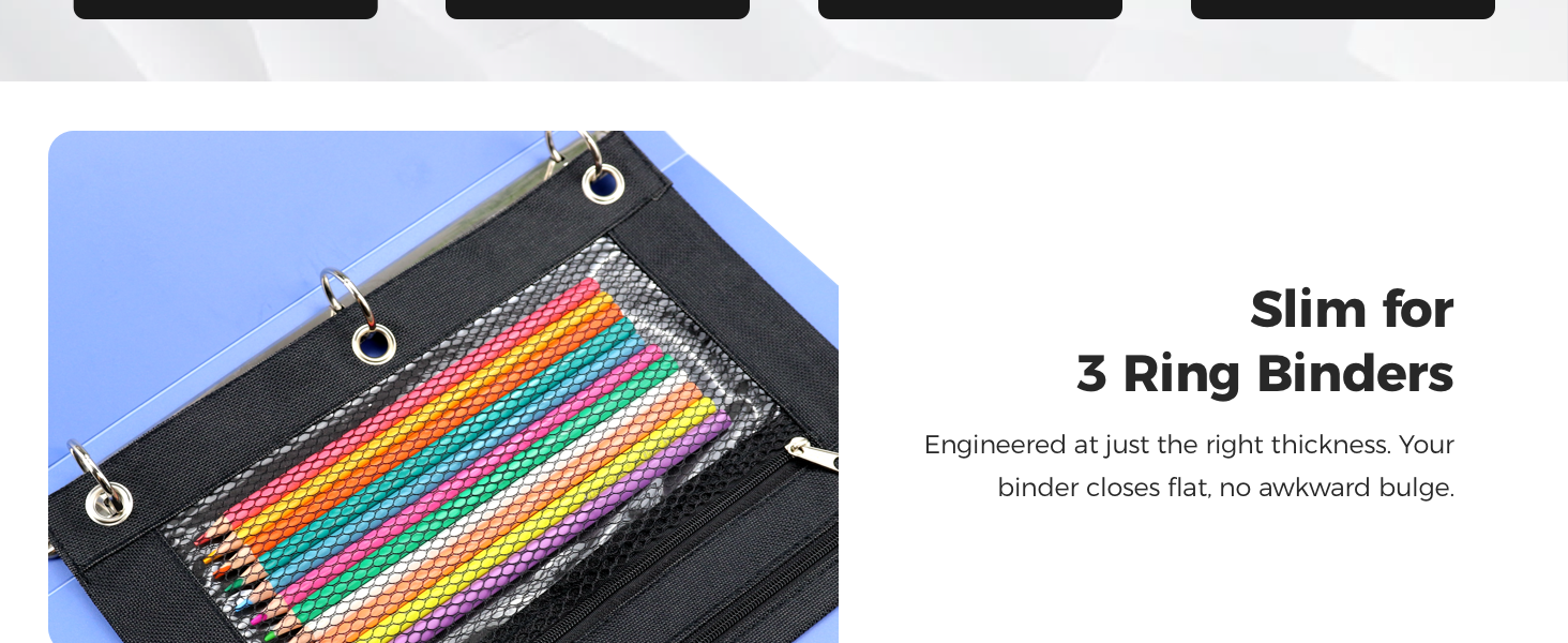 Fits Standard 3-Ring Binders