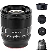 VILTROX AF 56mm F1.2 APS-C Large Aperture Portrait E-Mount Lens for Sony | Compatible with Sony E...