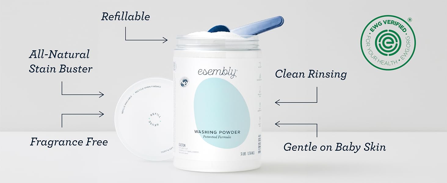 EWG Verified, Refillable, All-Natural Stain Buster, Fragrance Free, Clean Rinsing