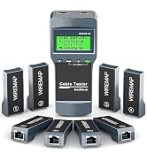 RJ45 Network Cable Tester, VXSCAN 8 Remote Units Network LAN Length Ethernet Cable Tester Kits fo...