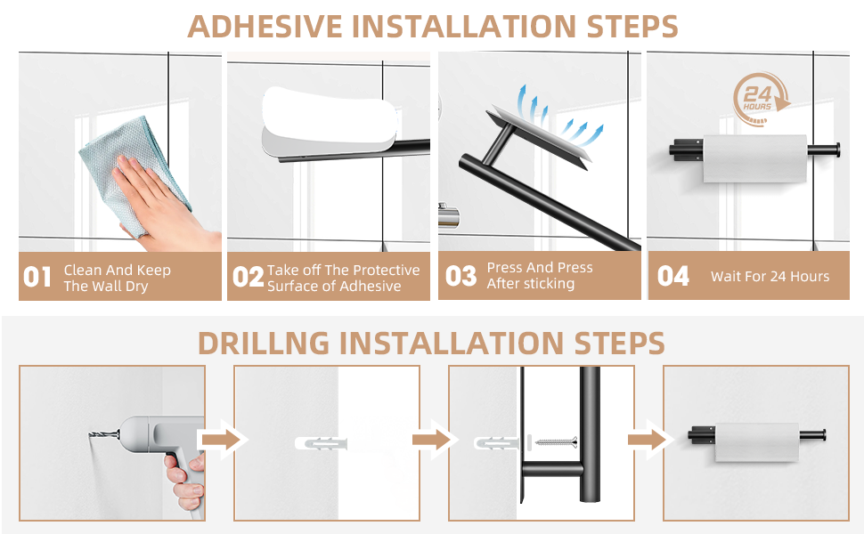 Self Adhesive Paper Towel Holder