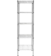 Finnhomy Heavy Duty 5 Tier Wire Shelving Unit, 18x18x59-inches 5 Shelves Storage Rack, Metal Shel...