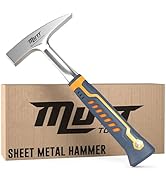 Mutt Tools Sheet Metal Hammer – 18oz Tinners Hammer One Piece Forged with Ergonomic Grip – Tin Kn...