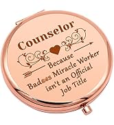 School Counselor Appreciation Gift Counselor Gifts for Women Compact Makeup Mirror for Teacher Co...