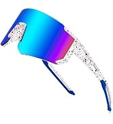 FEISEDY Kids Sunglasses Youth Baseball Sun Glasses, UV400 Sports Teens Cycling Shades for Boys Gi...