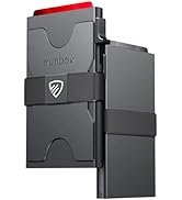 RUNBOX Slim Card Holder Wallet for Men, Minimalist RFID Blocking Wallet with Pop-Up Function, Ult...