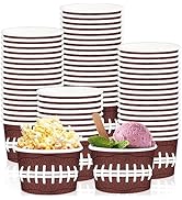 gisgfim Football Birthday Party Snack Chili Bowls Supplies for 50 Guests Disposable 9 oz Football...