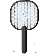 Electric Fly Swatter, 3500V Bug Zapper with 5-Layer Protection Grid, Battery Powered Handheld Fly...