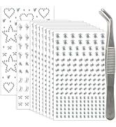 NIACONN 1760 Pcs Clear Hair Gems Face Gems Stick on, Self Adhesive Glitter Rhinestones Stickers J...