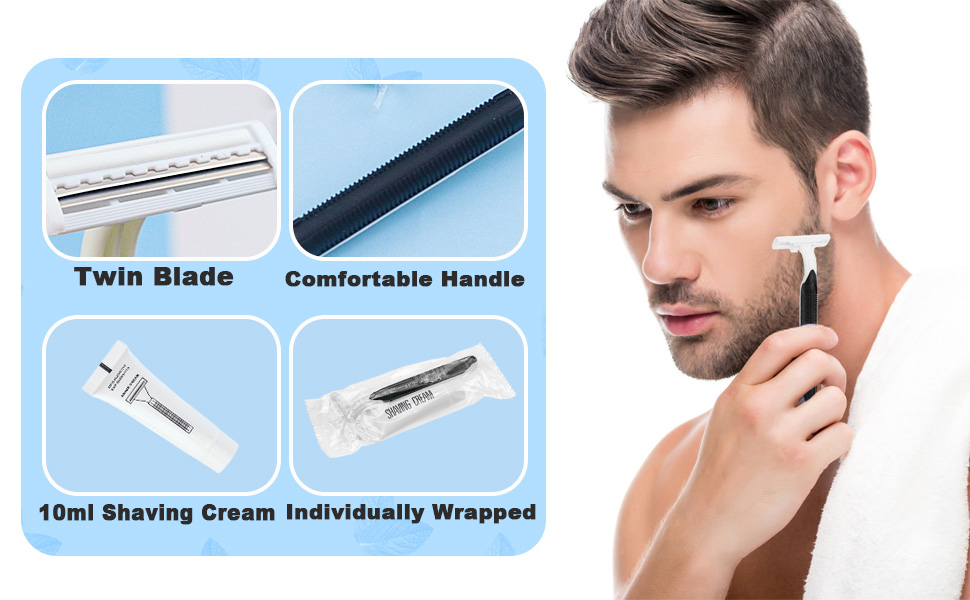 Disposable Shaving Razors Individual Wrapped