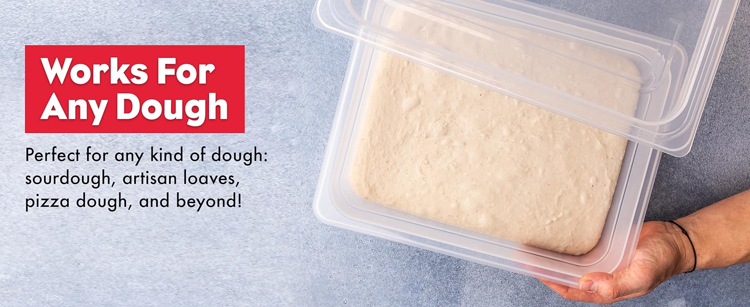 Brod & Taylor Proofing Container sourdough container dough container bread proofing box clear