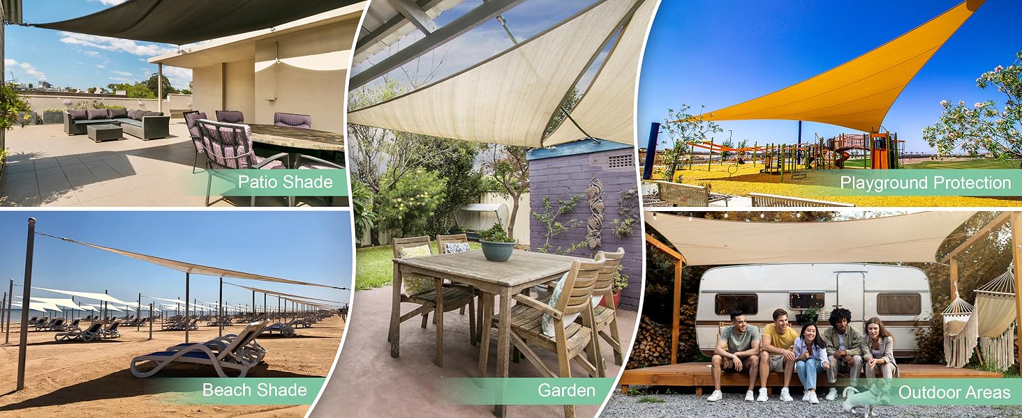 M6 Triangle Rectangle Sun Shade Sail Canopy Hardware Installation Kit Heavy Duty