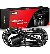 Nilight NI-WA-01C Cigarette Lighter Extension Cord Cable Heavy Duty 14ft 12V/24V Car Charger with...