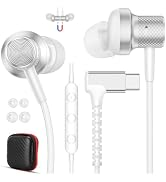 Wired Earbuds USB C Headphones for iPhone 18 Pro Max 17 Air 17e 16 15 16e | Right Angle Magnetic ...