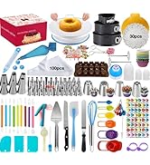 Satianyou Cake Decorating Supplies,Cake Decorating Kit 3 Packs Springform Cake Pans, Cake Rotatin...
