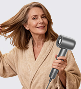 Hair dryer for the elderly